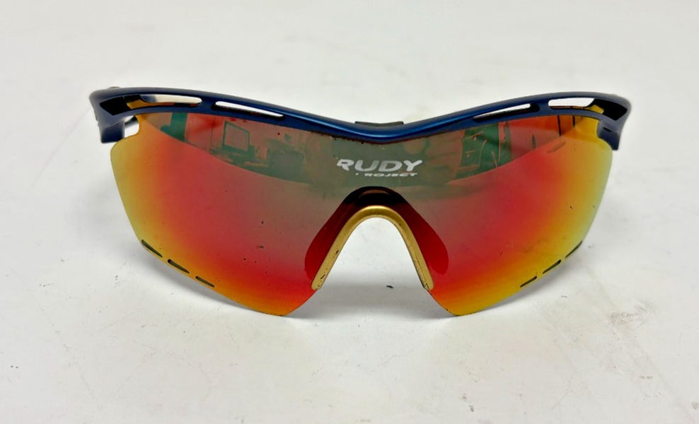 Rudy Project Tralyx SP39-51-R1 Wrap Sunglasses Mirrored Orange Polarlized Lens