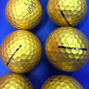 12 Gold Vice Pro Plus Near Mint AAAA Used Golf Balls
