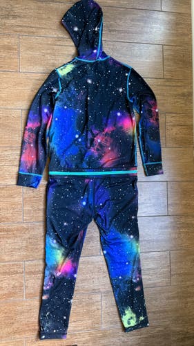 Galaxy Baselayer Ninja Suit by AIRBLASTER! Lightweight, Youth Size Medium (8-10)