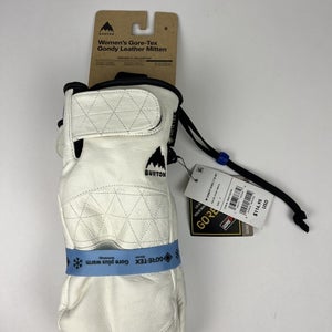 BURTON WOMEN'S GORE-TEX GONDY WHITE LEATHER MITTEN Small