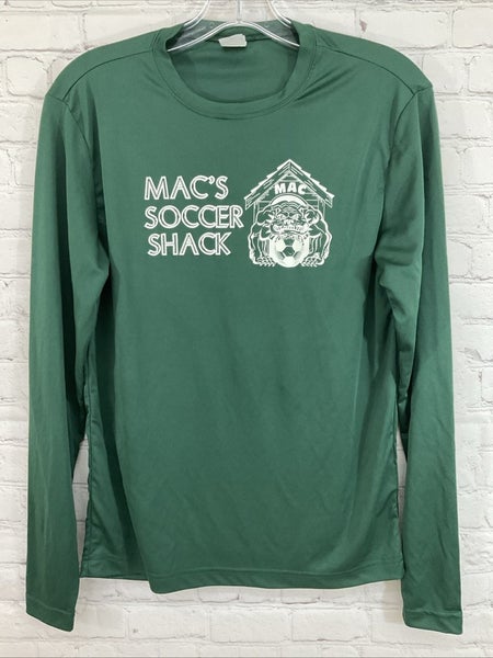 Sport-Tek Youth Mac's Soccer Shack 100% Polyester Long-Sleeve Shirt Green XS