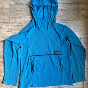 MELANZANA (Made in Leadville, CO) - Original Micro Grid Fleece Hoodie - Kids L (Used)