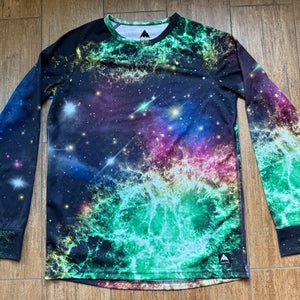 Burton Base Layer- Lightweight Top only - Galaxy Space Print - Youth Large (12) - Used like new