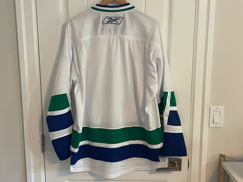Authentic Reebok Vancouver Canucks 40th Anniversary Stick Rink Jersey ...