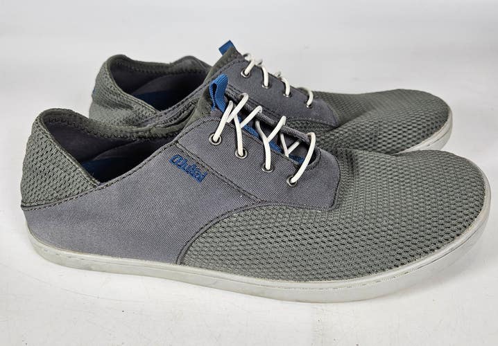 Olukai Nohea Moku Mens Size 7 Dark Gray Casual Walking Slip On Boat Shoes
