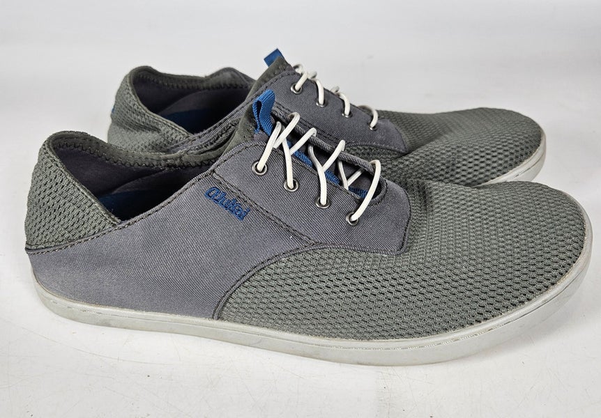 Olukai Nohea Moku Mens Size 7 Dark Gray Casual Walking Slip On Boat Shoes