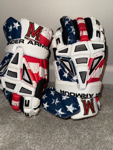 Under Armour Lacrosse Gloves 13" Maryland USA