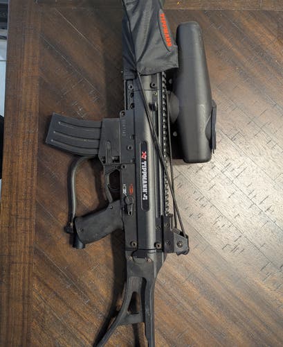 Tippmann X7 Phenom and Empire Halo Too Hopper Paintball Package