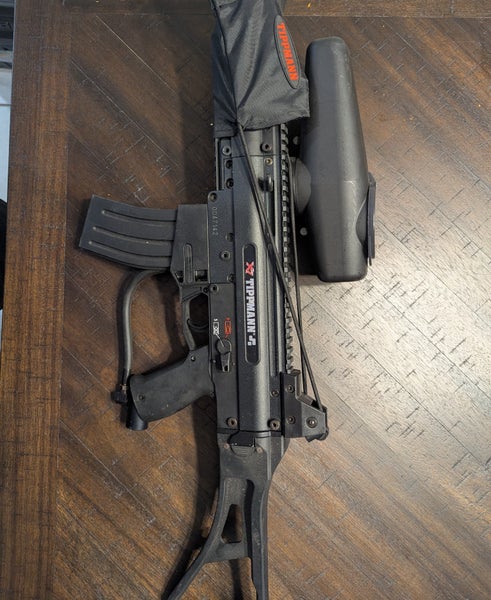 Tippmann X7 Phenom and Empire Halo Too Hopper Paintball Package