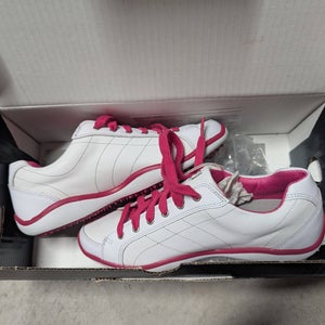 Women's Size 7.0 White/Pink Footjoy Golf Shoes (New)