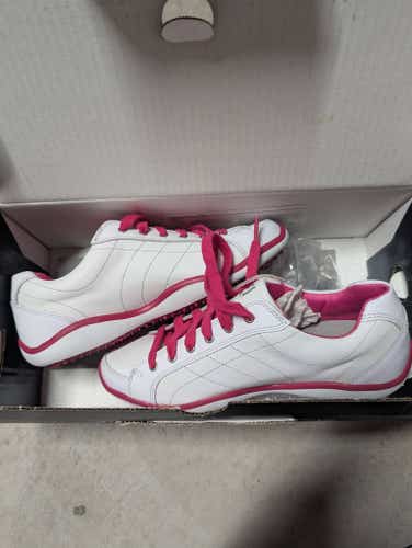 Women's Size 7.0 White/Pink Footjoy Golf Shoes (New)