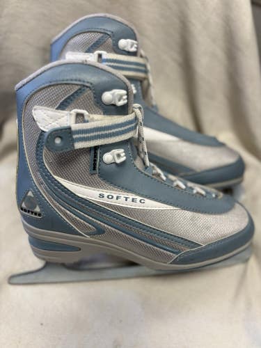 Adult Size 8 Jackson Softec Figure Ice Skates Blue