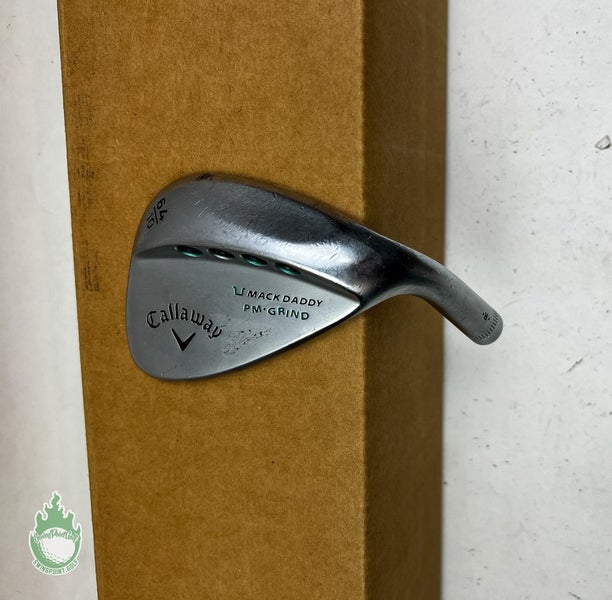 Used Right Handed Callaway Mack Daddy PM Grind Wedge 64*-10 Head Only Golf Club