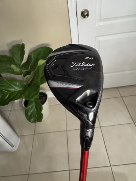 Titleist 913H 24° 4H Hybrid Mitsubishi Bassara 60 Hyb Regular Flex RH + HC