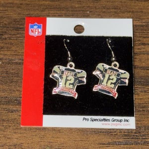 Tom Brady #12 Jersey New England Patriots NFL  Team Player Branded Earrings