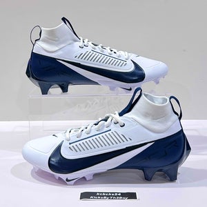 Size 11.5 Nike Vapor Edge Pro 360 2 Football Cleats White Navy Blue FN7759-110