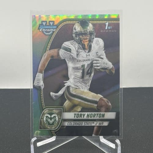 Tory Horton Colorado State Rams 2024 Bowman U 1st Bowman Football Refractor #174