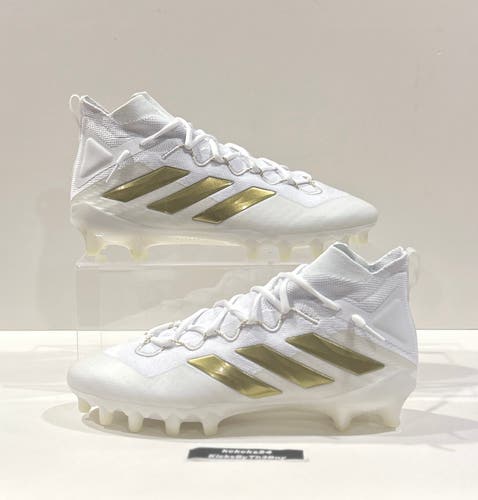 Size 11.5 Adidas Freak Ultra Boost Football Cleats White Gold GW2934 Primeknit
