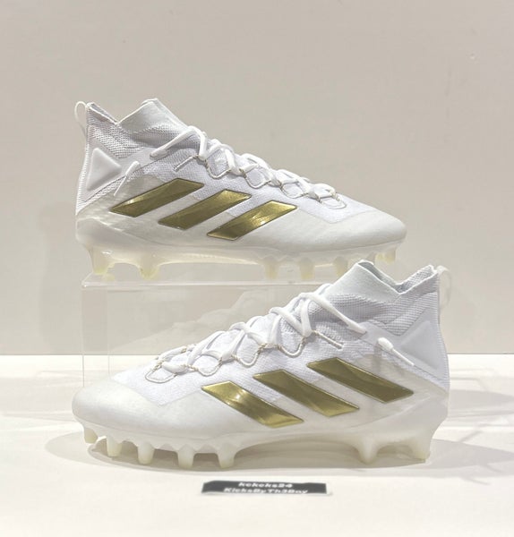 Size 11.5 Adidas Freak Ultra Boost Football Cleats White Gold GW2934 Primeknit