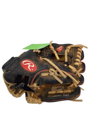 Used Rawlings 10 1/2 INCH HIGHLIGHT BB/SB Glove RH Throw Black 10 1/2" 11347-S000255709