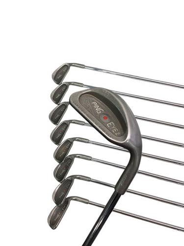 Used Ping EYE 2 RED DOT Mens Iron Set RH 3I-SW 11347-S000255703