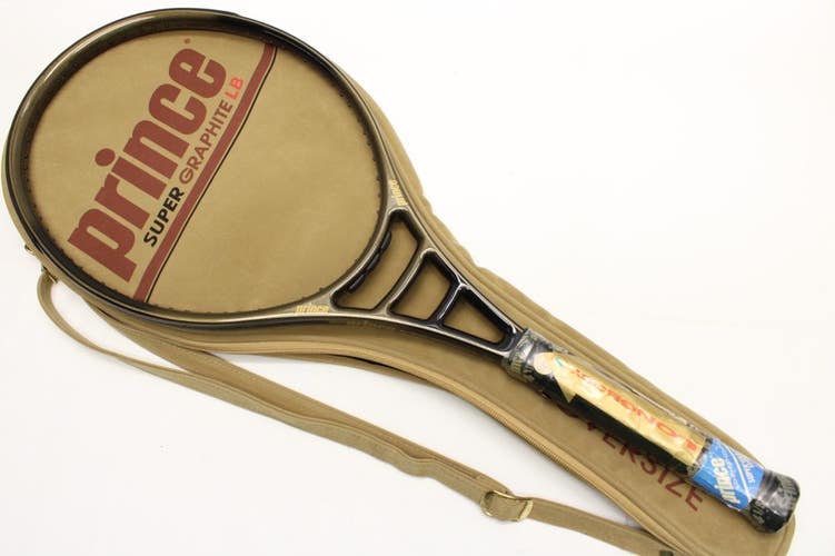 *NOS* PRINCE SUPER GRAPHITE LB OS TENNIS RACQUET (4 1/8) W/ COV. JAPAN STOCK!!