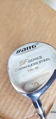 40.5 IN BANG SF SERIES STAINLESS STEEL 15 FAIRWAY WOOD GOLF CLUB V NICE  AZ925