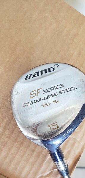 40.5 IN BANG SF SERIES STAINLESS STEEL 15 FAIRWAY WOOD GOLF CLUB V NICE  AZ925
