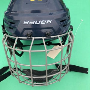 Blue Medium Bauer Re-Akt 85 Helmet (Used)