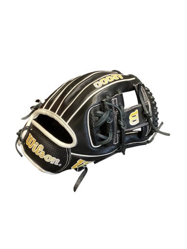 Used Wilson A2000 SPIN CONTROL BB/SB Glove RH Throw Black 11 1/2" 11884-S000052814