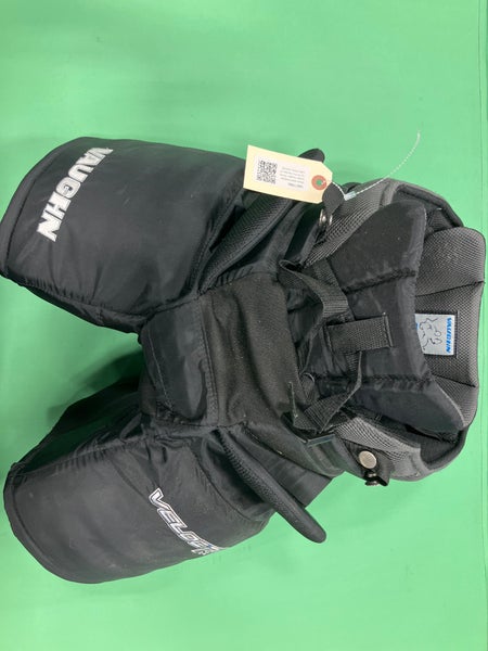 Black Intermediate Large Vaughn Velocity V9 Pro Hockey Goalie Pants (Used)
