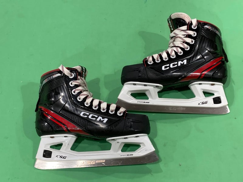 Used Intermediate CCM Extreme Flex E6.5 Hockey Goalie Skates Size 4