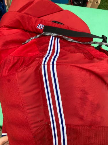 Red Senior Large Bauer Supreme One80 Hockey Pants (Used)