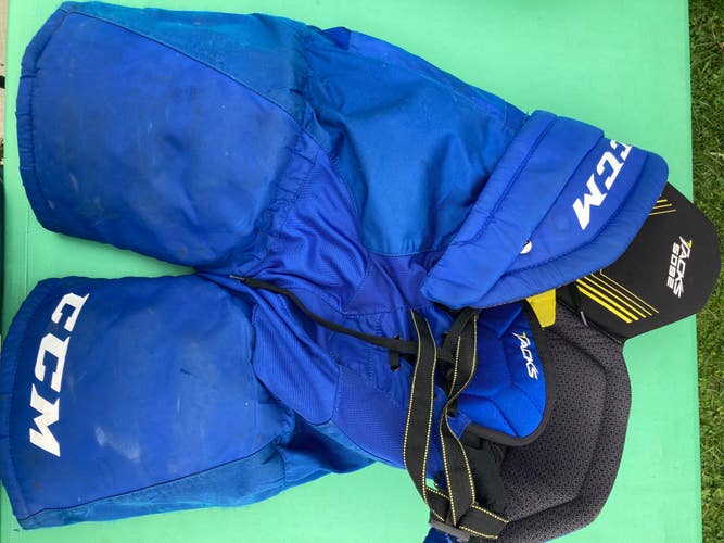 Blue Senior Small CCM Tacks 5092 Hockey Pants (Used)