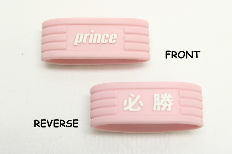 *JAPAN EXCLUSIVE* PRINCE PINK "MUST WIN" TENNIS RACQUET RUBBER GRIP BAND. QTY: 1