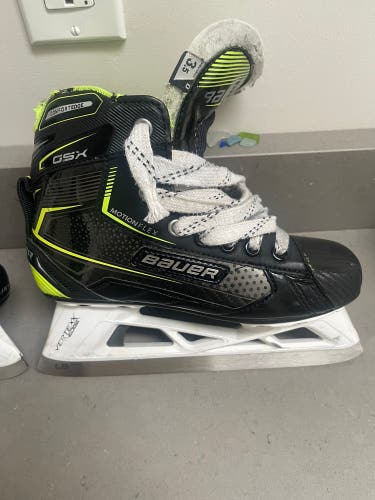 2024 Bauer GSX Hockey Goalie Skates Regular Width Size 3.5 (Used)