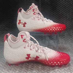 Under Armour Spotlight Clone 3.0 MC White Red Men's Art 3026334-108 size: 10.5
