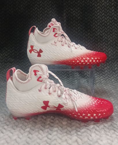 Under Armour Spotlight Clone 3.0 MC White Red Men's Art 3026334-108 size: 10.5