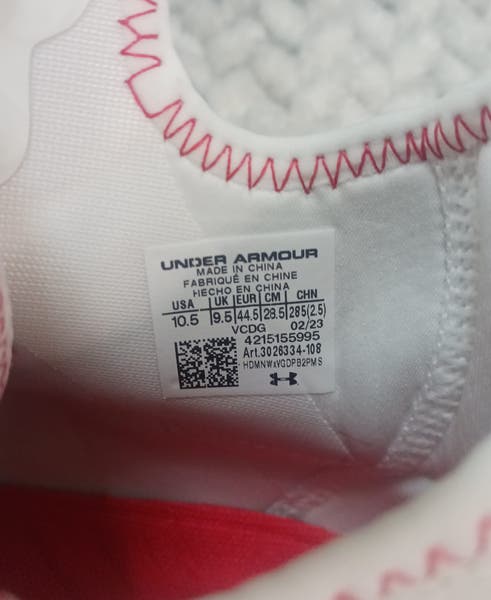 Under Armour Spotlight Clone 3.0 MC White Red Men\'s  Art 3026334-108 size: 10.5‎ Under Armour Spotlight Clone 3.0 MC White Red 3026334-108  main image 2