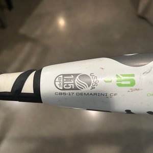 2017 DeMarini CF Zen Composite USSSA Certified Bat (-5) 27 oz 32" (Used)