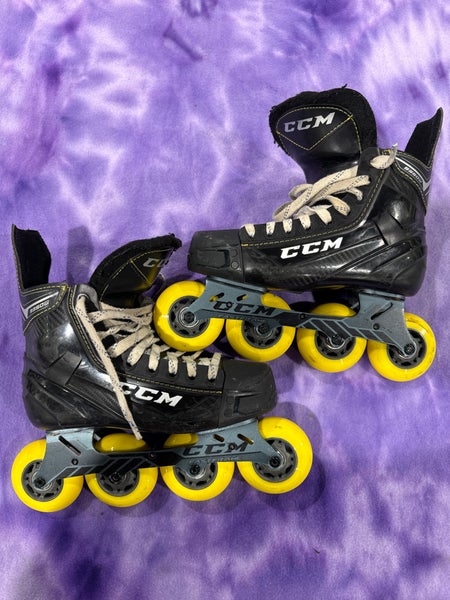 Junior CCM Super Tacks 9350 Inline Skates Regular Width Size 4 (Used)