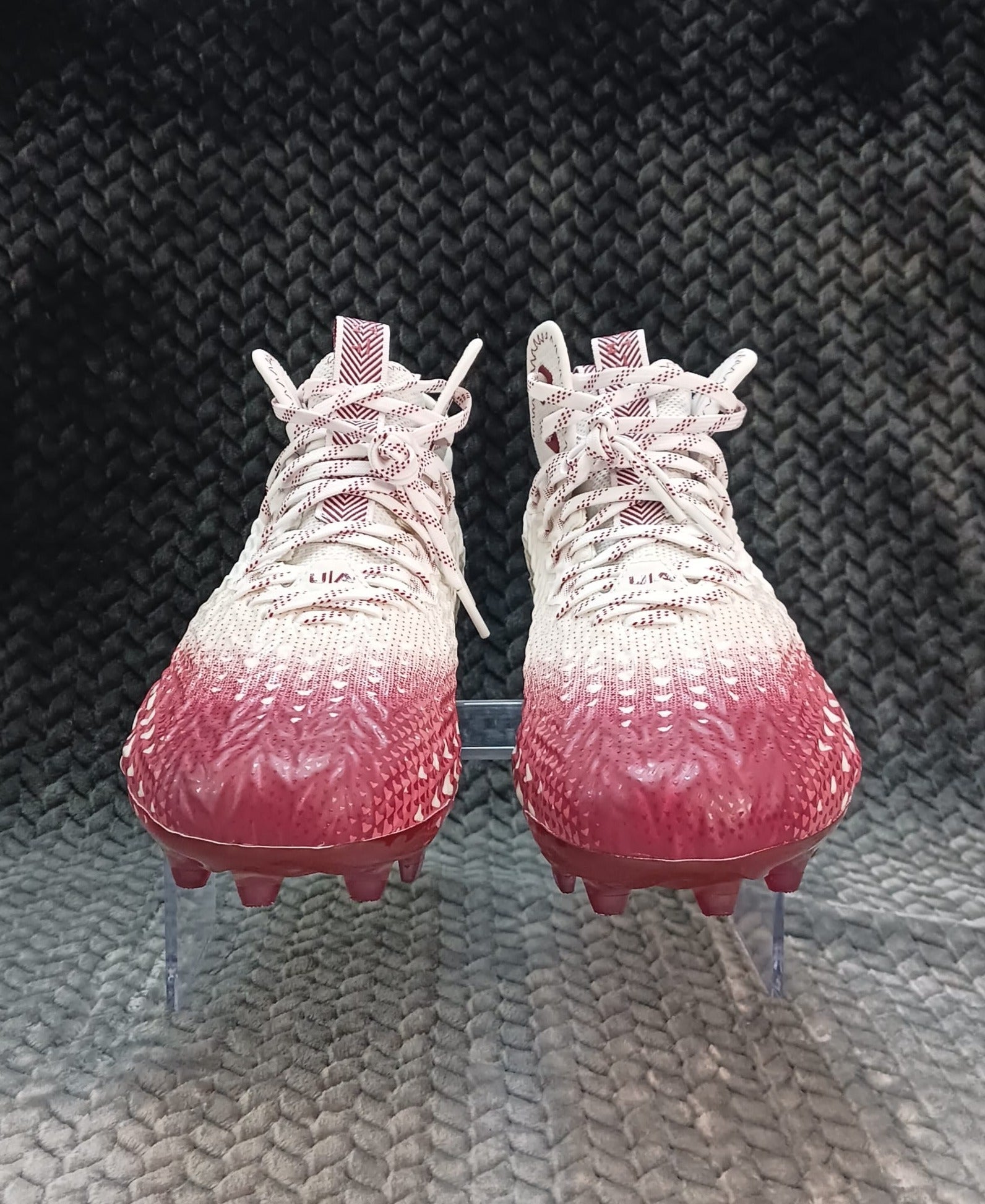 Under Armour Men\'s Spotlight Clone 3.0 MC Football Cleats White/Red Size 13 UA Under Armour Spotlight Clone 3.0 MC Football Cleats White  main image 3