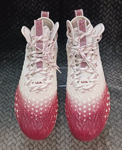 Under Armour Spotlight Clone 3.0 MC Mens Size 12 Football Cleats White Red NEW Under Armour Spotlight Clone 3.0 MC Football Cleats White  main image 4