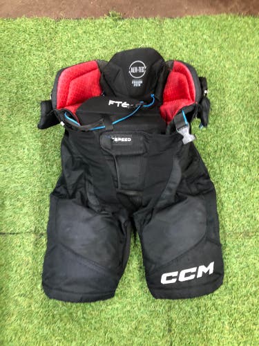 Black Junior Medium CCM Jetspeed ft6 Hockey Pants (Used)