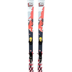 Used K2 PUBLIC ENEMY Mens DH Ski/Binding Red And White 173 cm 11835-S000198274