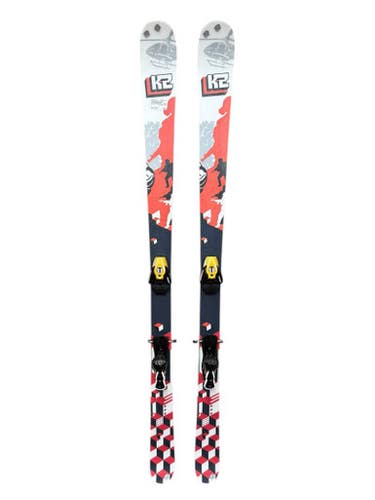 Used K2 PUBLIC ENEMY Mens DH Ski/Binding Red And White 173 cm 11835-S000198274