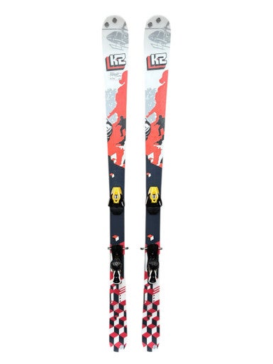 Used K2 PUBLIC ENEMY Mens DH Ski/Binding Red And White 173 cm 11835-S000198274