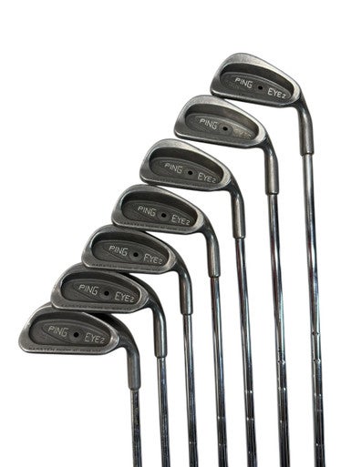 Used Ping EYE 2 + BLACK DOT Mens Iron Set RH 3I-9I 11835-S000198292