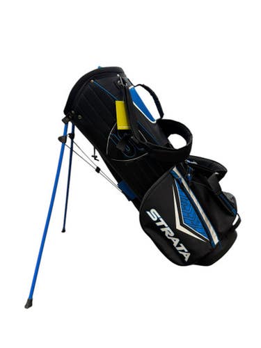 Used Strata GOLF STAND BAG Mens Stand Bag Black And Royal Blue 11835-S000198295