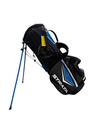 Used Strata GOLF STAND BAG Mens Stand Bag Black And Royal Blue 11835-S000198295